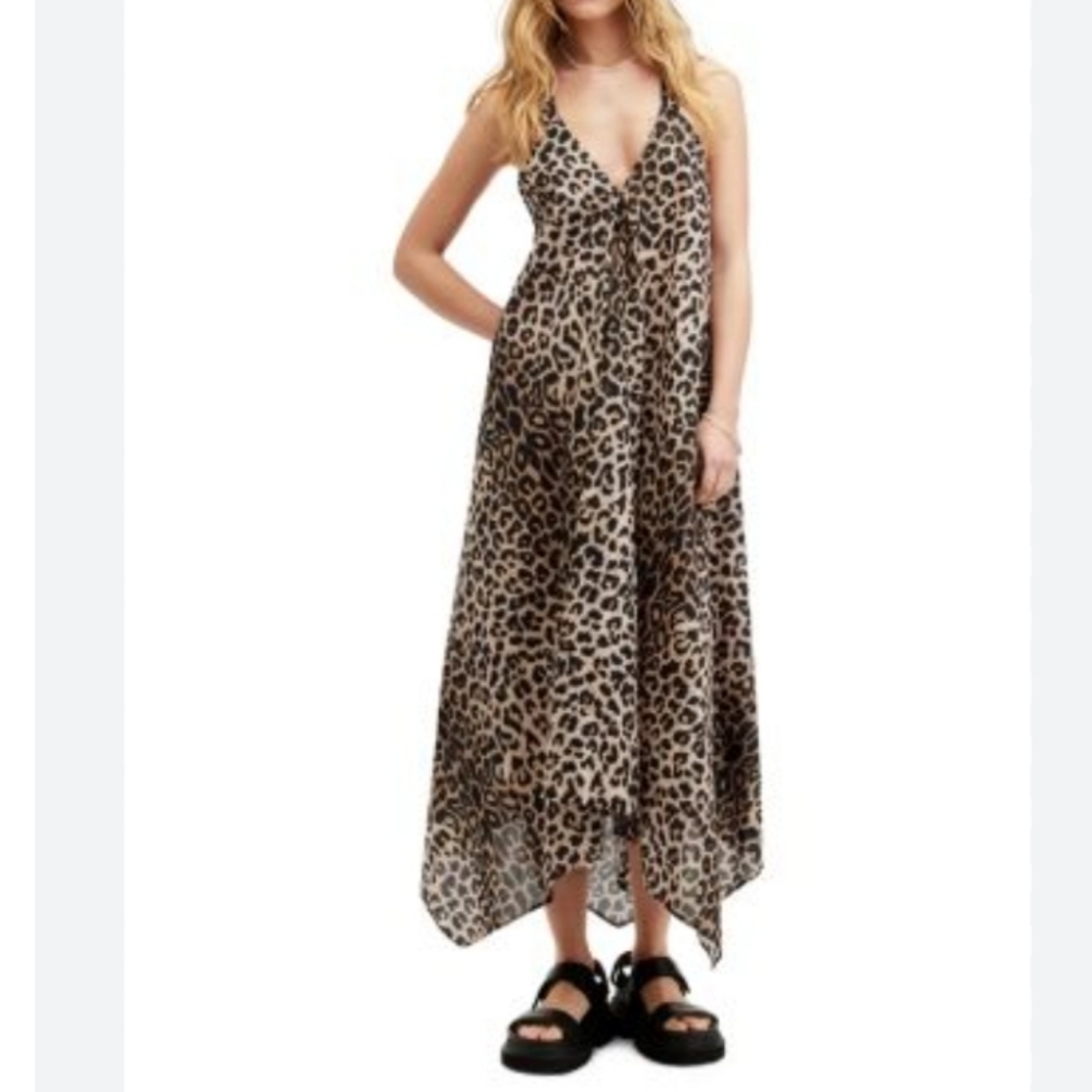 Allsaints Lil Leppo Dress 0 NWT #Y2K #Goth #90's - Picture 2 of 15